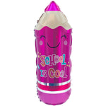 Back To School Pencil - Pink 29″ Balloon