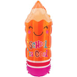 Back To School Pencil - Orange 29″ Balloon