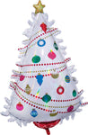 Iridescent Christmas Tree Holographic 36" Balloon