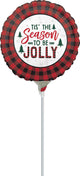 Cozy Holiday 9" Air-fill Balloon (requires heat sealing)