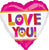 Color Block Love You 17" Balloon