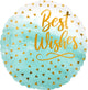 Best Wishes Gold Confetti 17" Balloon