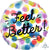 Feel Better Water Dots 17" Balloon