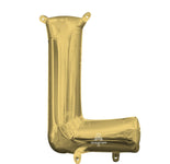 White Gold Letter L 16" Balloon