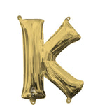 White Gold Letter K 16" Balloon