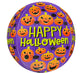 Halloween Spiders and Pumpkins 16" Orbz Balloon