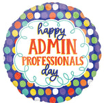 Happy Admin Professionals Day Dots 17" Balloon