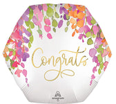 Romantic Floral Congrats 28" Balloon