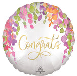 Romantic Floral Congrats 17" Balloon