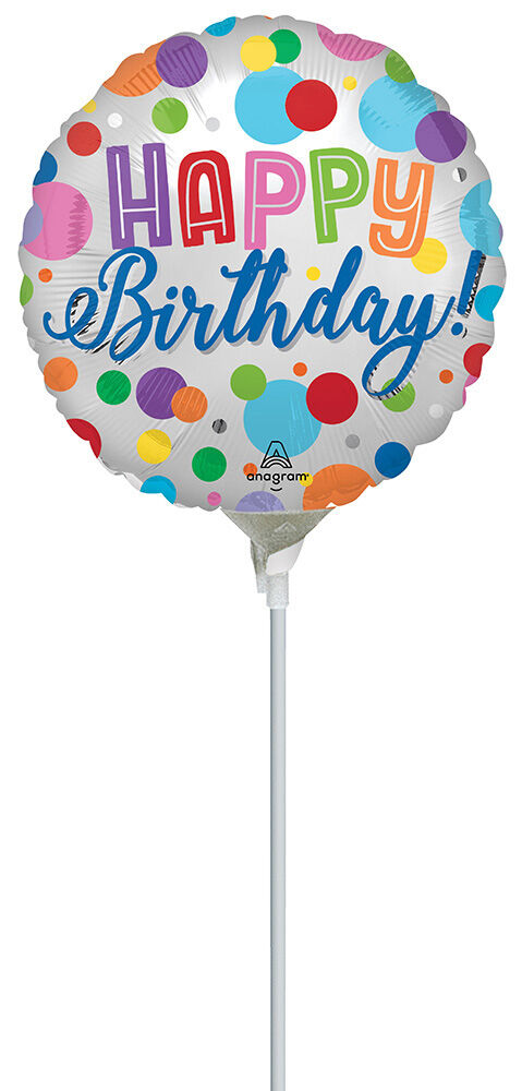 Birthday Satin Heart 30in Foil Balloon