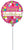 Satin Happy Birthday Pink Confetti 4" Air-fill Balloon (requires heat sealing)