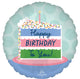 Satin Happy Birthday Cake 18" Balloon