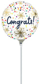 Confetti Sprinkle Congrats 9" Air-fill Balloon (requires heat sealing)