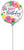 Satin Artful Floral Birthday 4" Air-fill Balloon (requires heat sealing)