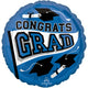 Congrats Grad - Blue 18″ Balloon