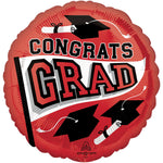 Congrats Grad - Red 18″ Balloon