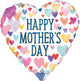 Happy Mother's Day Sprinkled Hearts 17" Balloon