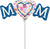 Mom Sprinkled Hearts 14" Balloon