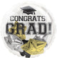 Congrats Grad Black, Silver, Gold Stars Insiders 20" Balloon