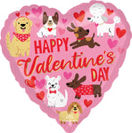 Doggone Cute Valentine 17" Balloon