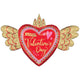 Artistic Affection Happy Valentine's Day Wings 37″ Balloon