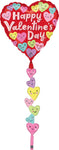 Happy Valentine's Day Happy Hearts 69" Balloon