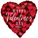 Happy Valentine's Day Romantic Glow Heart 18″ Balloon