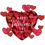 Happy Valentine's Day Romantic Glow Heart 29″ Balloon