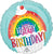 Rainbow Sprinkles Birthday 17" Balloon