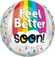 Feel Better Soon Rainbow Orbz 16" Balloon