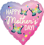 Happy Mother's Day Vibrant Flutters 17" Balloon