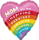 Brilliant Rainbow Mom 17" Balloon