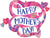 Happy Mother's Day Layered Hearts 28" Balloon