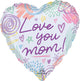 Love You Mom Sweet Scribbles 28" Balloon