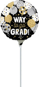 9" Way to Go Grad Balloons