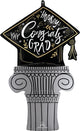 Satin Grad Cap Achievement Burst 35" Balloon