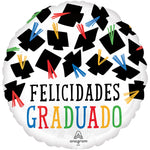 Hats Off Felicidades Graduado 18″ Balloon