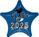 Class of 2025 - Blue 19" Balloon