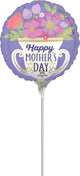 Satin Happy Mother's Day Trophy 9" Air-fill Balloon (requires heat sealing)