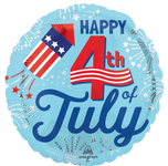 4th of July Bursts 17″ Foil Balloon by Anagram from Instaballoons