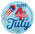 4th of July Bursts 17″ Foil Balloon by Anagram from Instaballoons