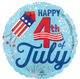 4th of July Bursts 17″ Balloon