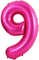 Number 9 Hot Pink 34″ Balloon