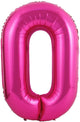 Number 0 Hot Pink 34″ Balloon