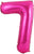 Number 7 Hot Pink 34″ Balloon