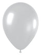 Metallic Silver 11" Latex Balloons (25 count)