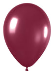 Metallic Burgundy 11" Latex Balloons (25 count)