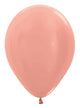 Metallic Rose Gold 11" Latex Balloons (25 count)