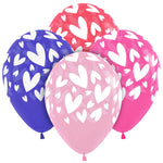 Modern Hearts 11″ Latex Balloons (6 count)