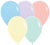 Pastel Matte Assortment Melon 11" Latex Balloons (25 count)